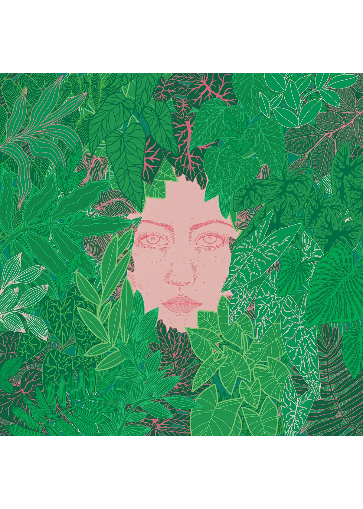Face In Leaves Zosia Paszkiet