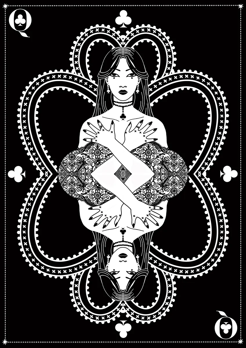 Queen Card White Zosia Paszkiet