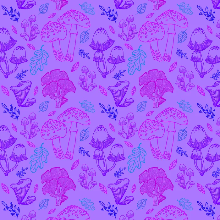 Purple Mushrooms