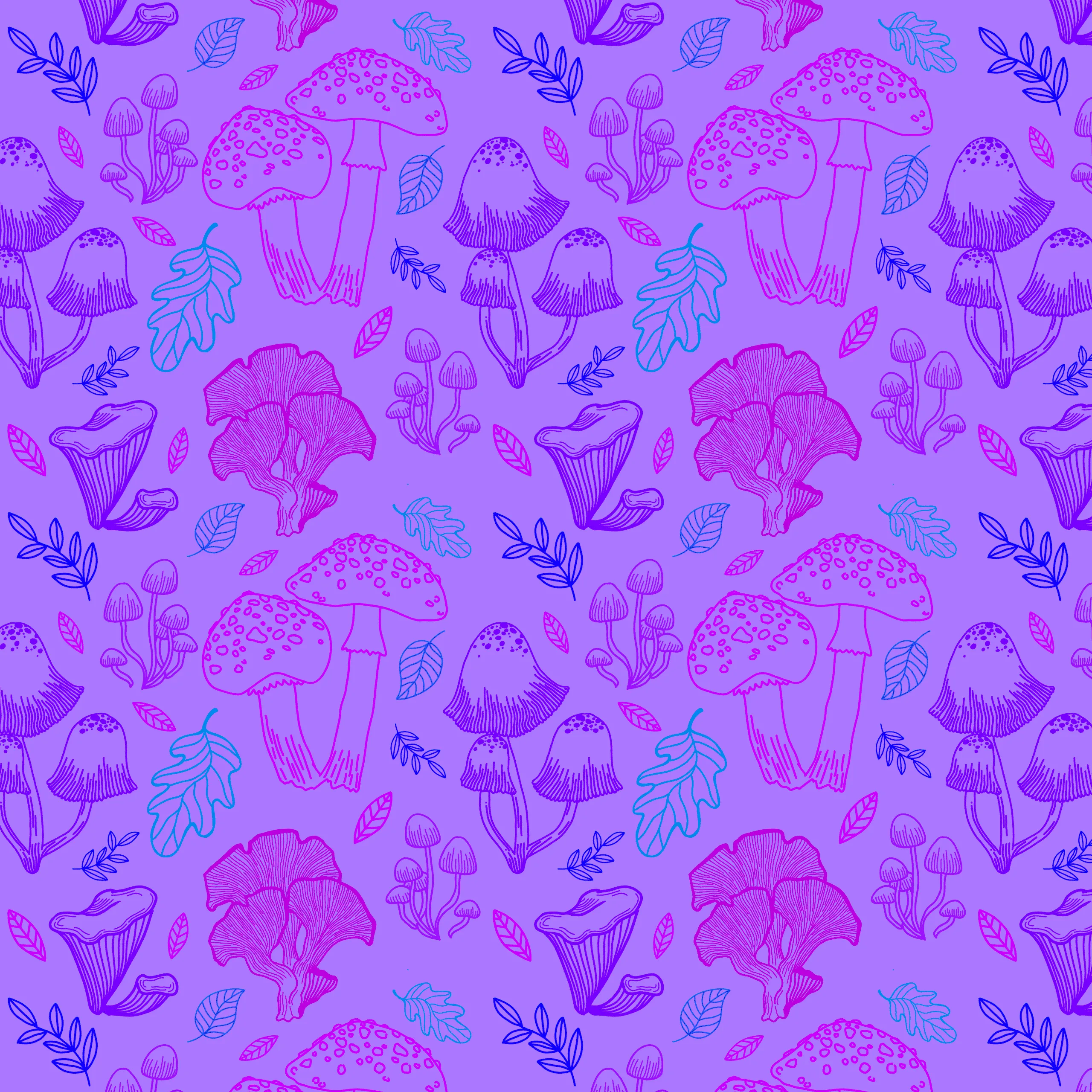 Purple Mushrooms
